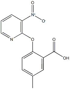 2-({3-nitro-2-pyridinyl}oxy)-5-methylbenzoic acid 结构式