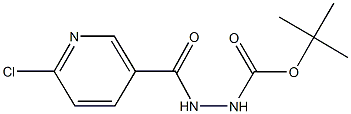 tert-butyl 2-[(6-chloro-3-pyridinyl)carbonyl]hydrazinecarboxylate 结构式