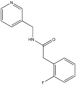 2-(2-fluorophenyl)-N-(3-pyridinylmethyl)acetamide 结构式