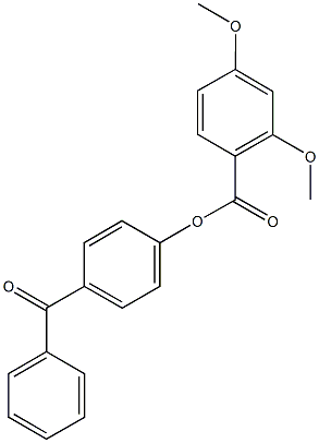 4-benzoylphenyl 2,4-dimethoxybenzoate 结构式