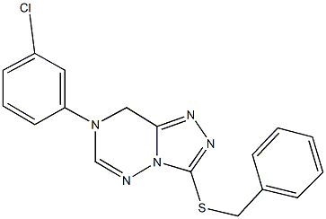 benzyl 7-(3-chlorophenyl)-7,8-dihydro[1,2,4]triazolo[3,4-f][1,2,4]triazin-3-yl sulfide 结构式