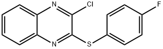 3-chloro-2-quinoxalinyl 4-fluorophenyl sulfide 结构式