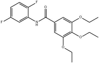 N-(2,5-difluorophenyl)-3,4,5-triethoxybenzamide 结构式