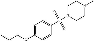 1-methyl-4-[(4-propoxyphenyl)sulfonyl]piperazine 结构式
