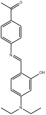 1-(4-{[4-(diethylamino)-2-hydroxybenzylidene]amino}phenyl)ethanone 结构式