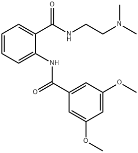 N-[2-({[2-(dimethylamino)ethyl]amino}carbonyl)phenyl]-3,5-dimethoxybenzamide 结构式
