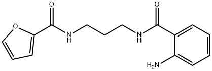N-{3-[(2-aminobenzoyl)amino]propyl}-2-furamide 结构式