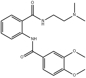 N-[2-({[2-(dimethylamino)ethyl]amino}carbonyl)phenyl]-3,4-dimethoxybenzamide 结构式