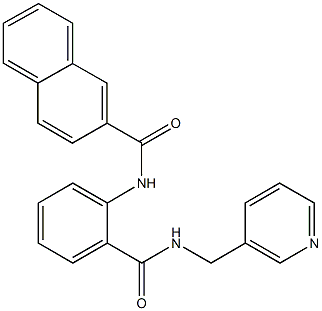 N-(2-{[(3-pyridinylmethyl)amino]carbonyl}phenyl)-2-naphthamide 结构式