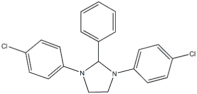 1,3-bis(4-chlorophenyl)-2-phenylimidazolidine 结构式