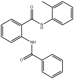 2-(benzoylamino)-N-(2-methylphenyl)benzamide 结构式
