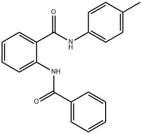 2-(benzoylamino)-N-(4-methylphenyl)benzamide 结构式