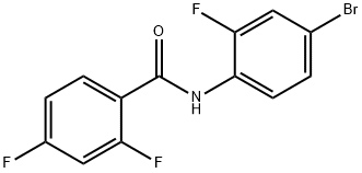 N-(4-bromo-2-fluorophenyl)-2,4-difluorobenzamide 结构式