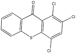 1,2,4-trichloro-9H-thioxanthen-9-one 结构式