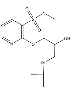 2-[3-(tert-butylamino)-2-hydroxypropoxy]-N,N-dimethyl-3-pyridinesulfonamide 结构式
