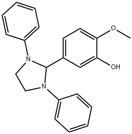 5-(1,3-diphenyl-2-imidazolidinyl)-2-methoxyphenol 结构式