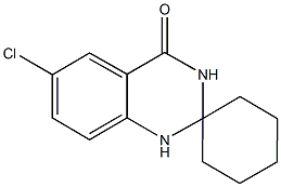 6'-chloro-2',3'-dihydrospiro[cyclohexane-1,2'-quinazoline]-4'(1'H)-one 结构式