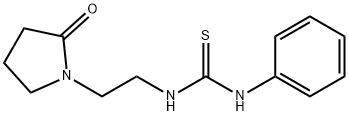 N-[2-(2-oxo-1-pyrrolidinyl)ethyl]-N'-phenylthiourea 结构式