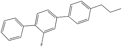 2-fluoro-4''-propyl-1,1':4',1''-terphenyl 结构式