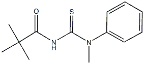 N'-(2,2-dimethylpropanoyl)-N-methyl-N-phenylthiourea 结构式