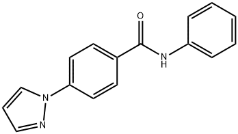 N-phenyl-4-(1H-pyrazol-1-yl)benzamide 结构式