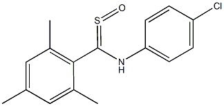 N-(4-chlorophenyl)-N-[mesityl(sulfinyl)methyl]amine 结构式