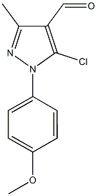 5-chloro-1-(4-methoxyphenyl)-3-methyl-1H-pyrazole-4-carbaldehyde 结构式