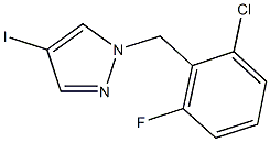 1-(2-chloro-6-fluorobenzyl)-4-iodo-1H-pyrazole 结构式