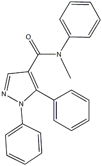N-methyl-N,1,5-triphenyl-1H-pyrazole-4-carboxamide 结构式