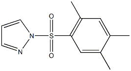 1-[(2,4,5-trimethylphenyl)sulfonyl]-1H-pyrazole 结构式