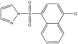 1-[(4-chloro-1-naphthyl)sulfonyl]-1H-pyrazole 结构式