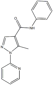 5-methyl-N-phenyl-1-(2-pyridinyl)-1H-pyrazole-4-carboxamide 结构式