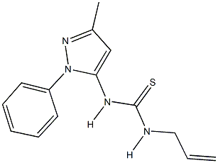 N-allyl-N'-(3-methyl-1-phenyl-1H-pyrazol-5-yl)thiourea 结构式