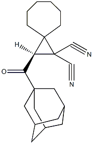 2-(1-adamantylcarbonyl)spiro[2.6]nonane-1,1-dicarbonitrile 结构式