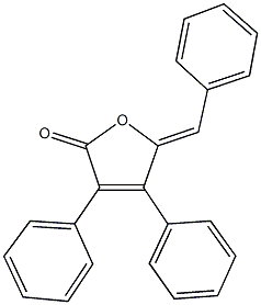 5-benzylidene-3,4-diphenyl-2(5H)-furanone 结构式