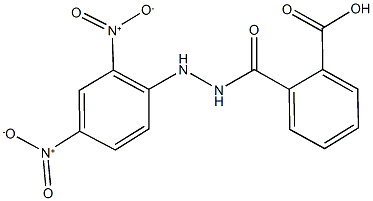 2-[(2-{2,4-dinitrophenyl}hydrazino)carbonyl]benzoic acid 结构式