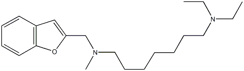 N~1~-(1-benzofuran-2-ylmethyl)-N~7~,N~7~-diethyl-N~1~-methyl-1,7-heptanediamine 结构式