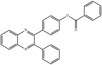 4-(3-phenyl-2-quinoxalinyl)phenyl benzoate 结构式