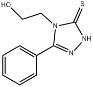 2-(3-phenyl-5-sulfanyl-4H-1,2,4-triazol-4-yl)ethanol 结构式