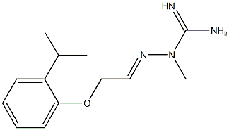 2-[2-(2-isopropylphenoxy)ethylidene]-1-methylhydrazinecarboximidamide 结构式