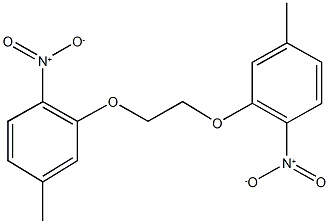 4-methyl-2-[2-(5-methyl-2-nitrophenoxy)ethoxy]-1-nitrobenzene 结构式