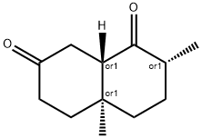 2,4a-dimethyloctahydro-1,7-naphthalenedione 结构式
