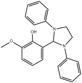 2-(1,3-diphenyl-2-imidazolidinyl)-6-methoxyphenol 结构式