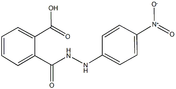 2-[(2-{4-nitrophenyl}hydrazino)carbonyl]benzoic acid 结构式