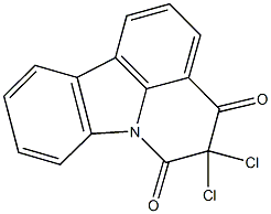 5,5-dichloro-4H-pyrido[3,2,1-jk]carbazole-4,6(5H)-dione 结构式