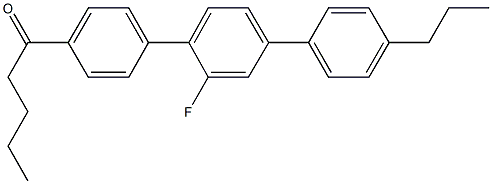 1-(2'-fluoro-4''-propyl[1,1':4',1''-terphenyl]-4-yl)-1-pentanone 结构式