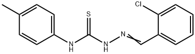 2-chlorobenzaldehyde N-(4-methylphenyl)thiosemicarbazone 结构式