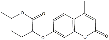 ethyl 2-[(4-methyl-2-oxo-2H-chromen-7-yl)oxy]butanoate 结构式