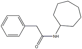 N-cycloheptyl-2-phenylacetamide 结构式