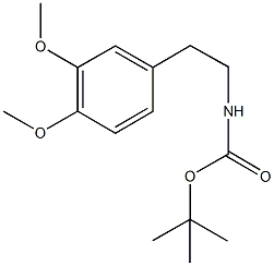 tert-butyl 2-(3,4-dimethoxyphenyl)ethylcarbamate 结构式